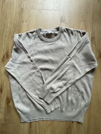 ZARA Herren Feinstrick Pullover Gr. L – beige, guter Zustand