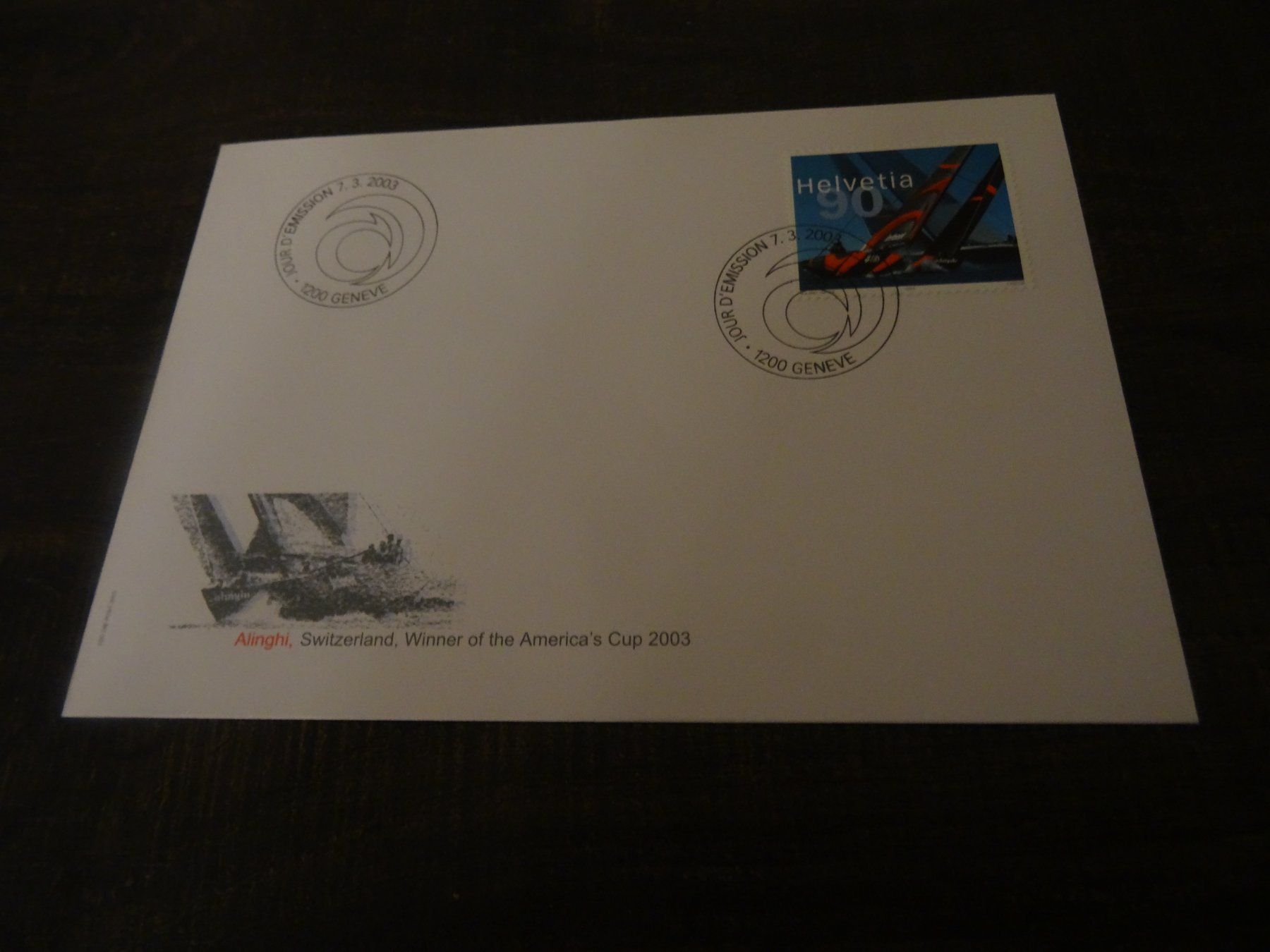 Tous les timbres: FDC 2003 Alinghi – D'occasion à Olten par pechsisa1