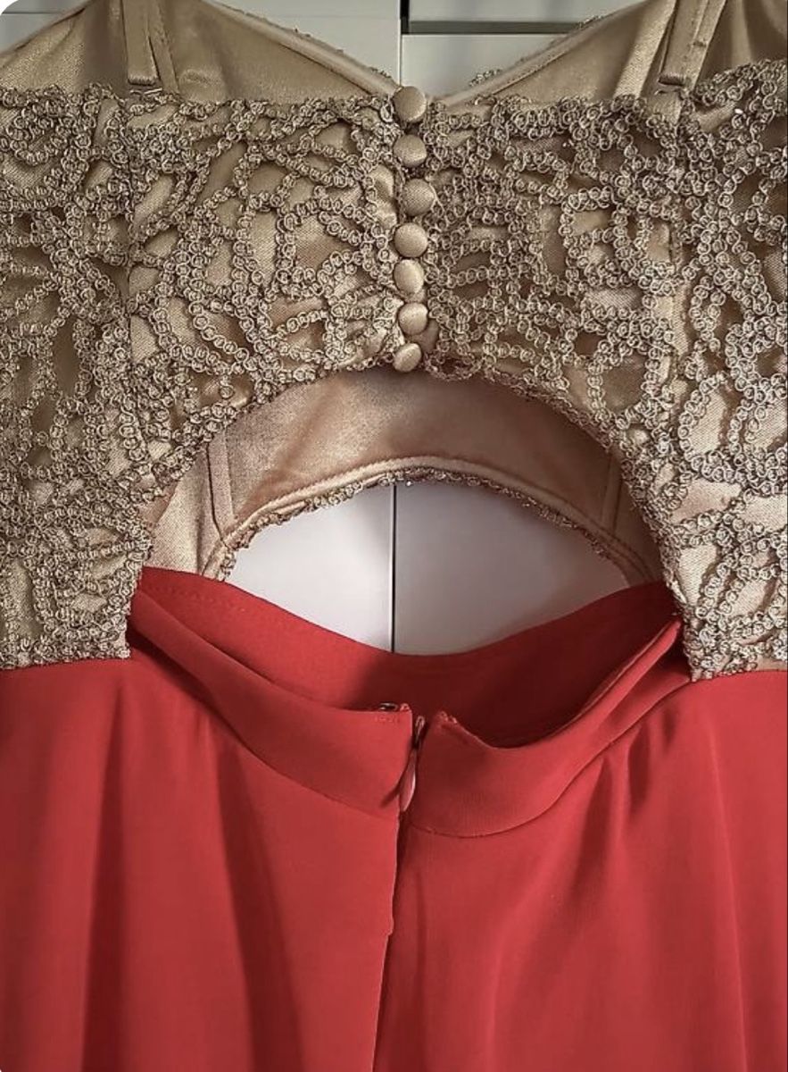 Vestiti: Abendkleid rot/gold, Cut-Out – Nuovo (secondo la descrizione) da Rupperswil venduto da Mfl_1976 3