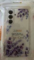 Samsung SM S26 Plus Clear Case Blumenmotiv