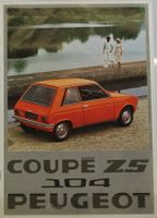 NEUWAGEN PROSPEKT | PEUGEOT COUPÉ 104 ZS | AB 01.1976
