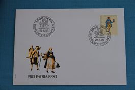 PTT, FDC, Pro Patria, Bundesfeiermarken, 22.5.1990