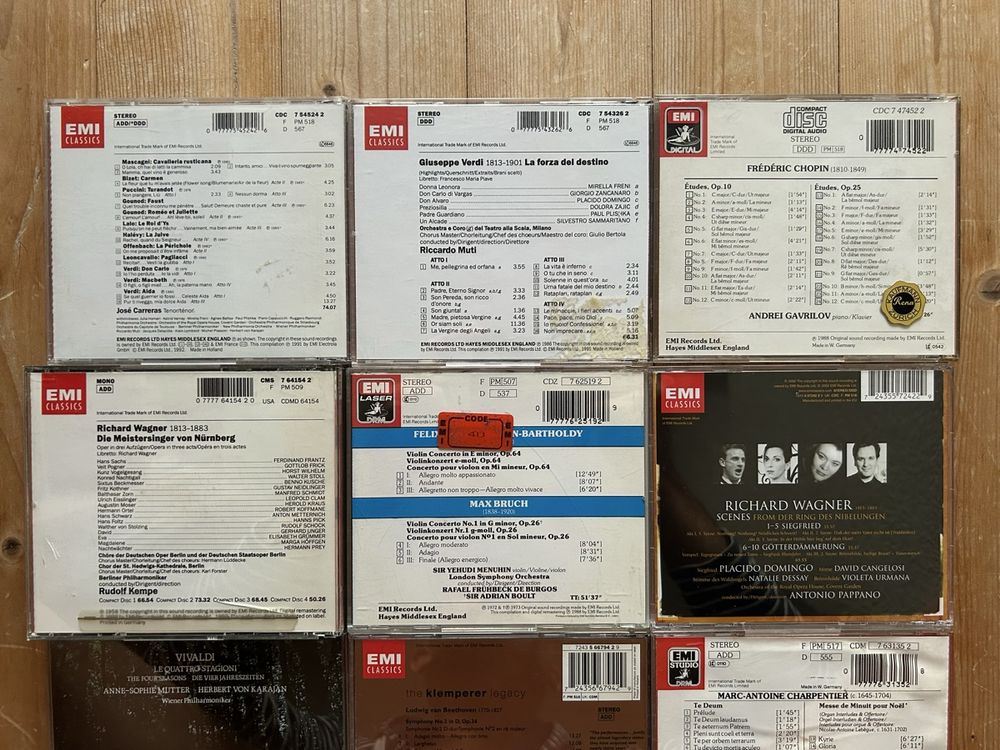 Konvolut mit 13 Klassik CDs des Labels EMI Classics (Gebraucht) in