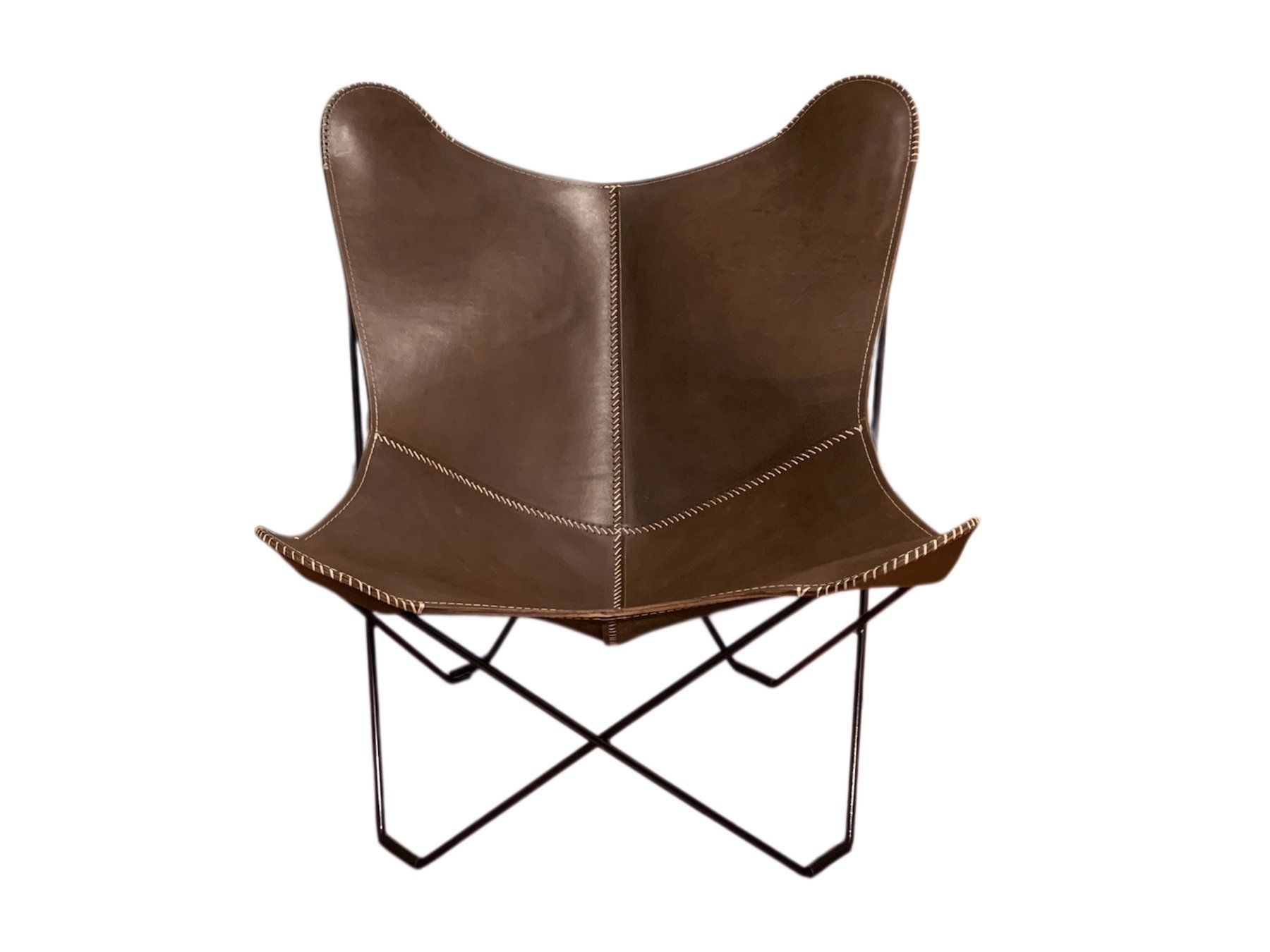 Poltrone: Poltrona Butterfly - BKF Marrone scuro – Nuovo e nell'imballaggio originale da Arbedo venduto da patagonialeatherrugs