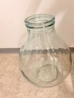 Dekorative Glasvase - Behälter /Flasche, weiss Vintage Style