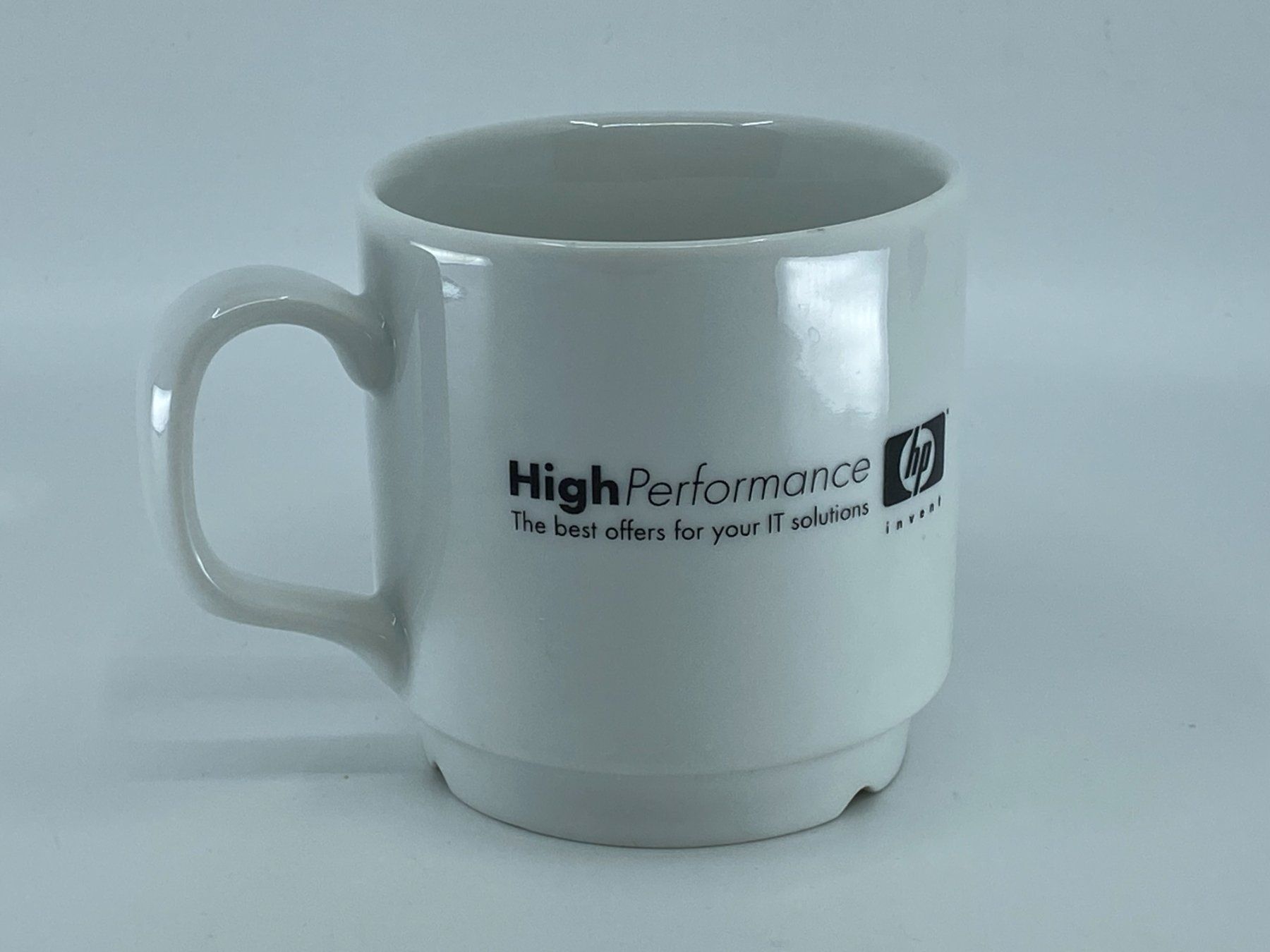 Tassen: HP “High Performance” Werbe‑Kaffeetasse - Vintage Merch – Neu (gemäss Beschreibung) aus Langwiesen von Restposten-24