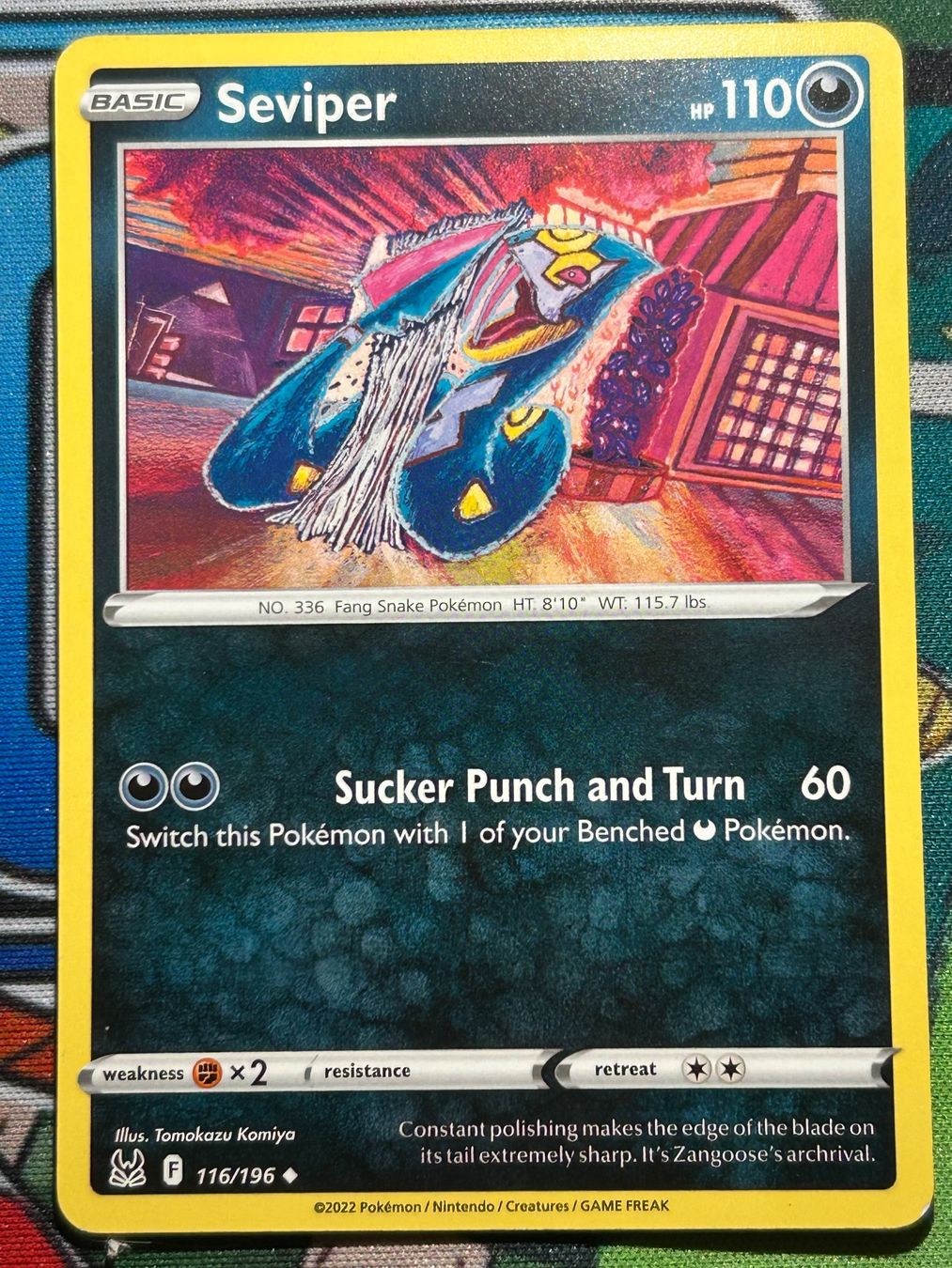 Pokémon Sammelbilder & Trading cards: Seviper 116/196 - Tomokazu Komiya 🇺🇸 – Gebraucht aus Langenthal von Locotron4900