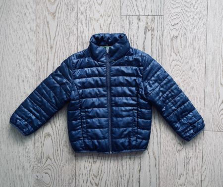 Coole Steppjacke für Jungen Dunkelblau/Grün