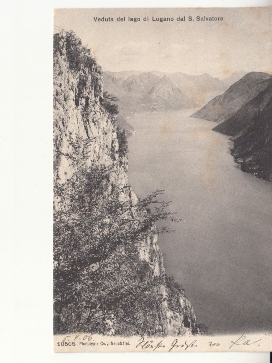 Cartoline postali: Lago di Lugano 1906 – Usato da Bürglen TG venduto da StampGraf