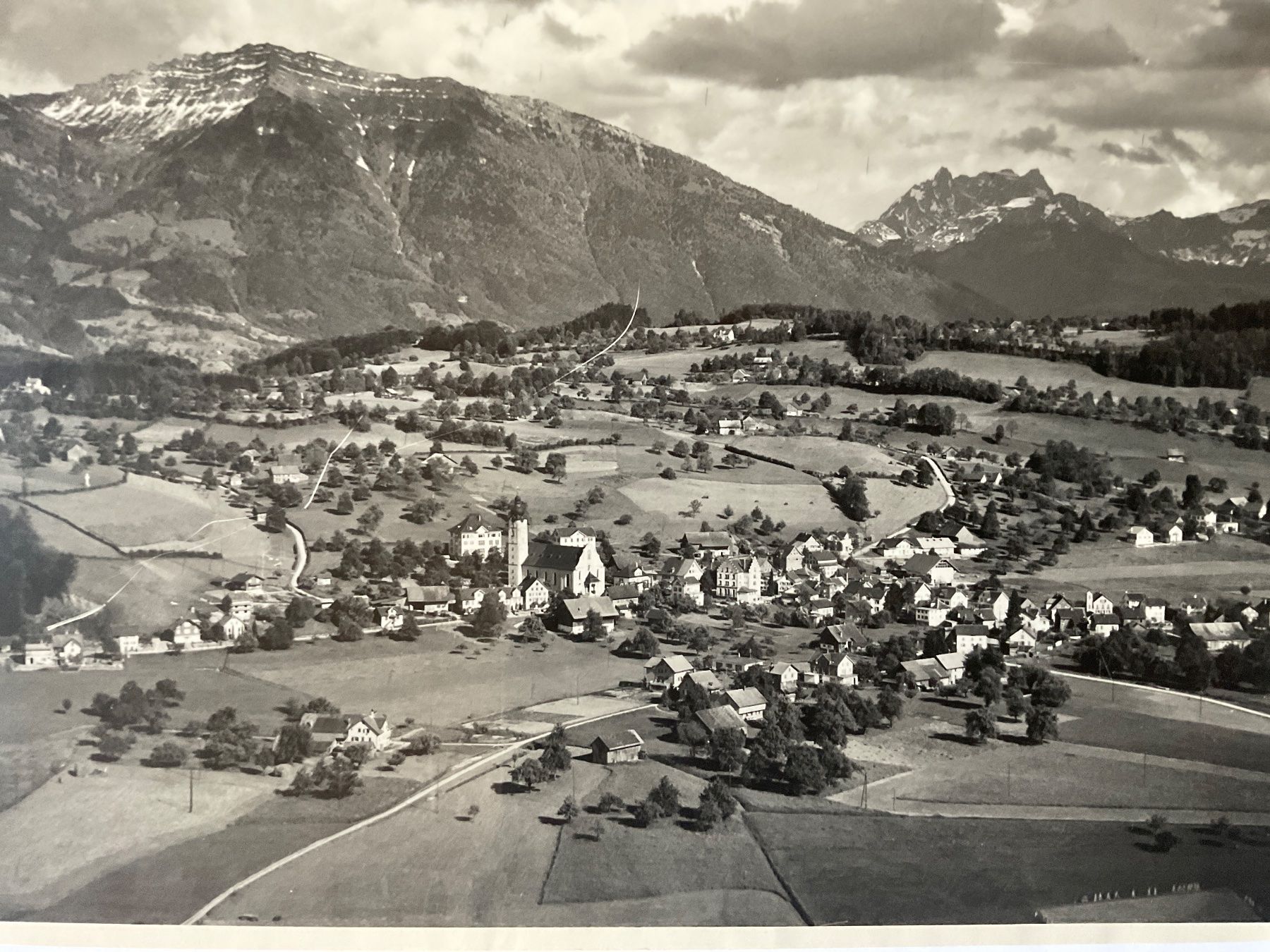 Cartoline postali: Luftaufnahme Benken, 1948 – Usato da Tecknau venduto da bleilaus 1