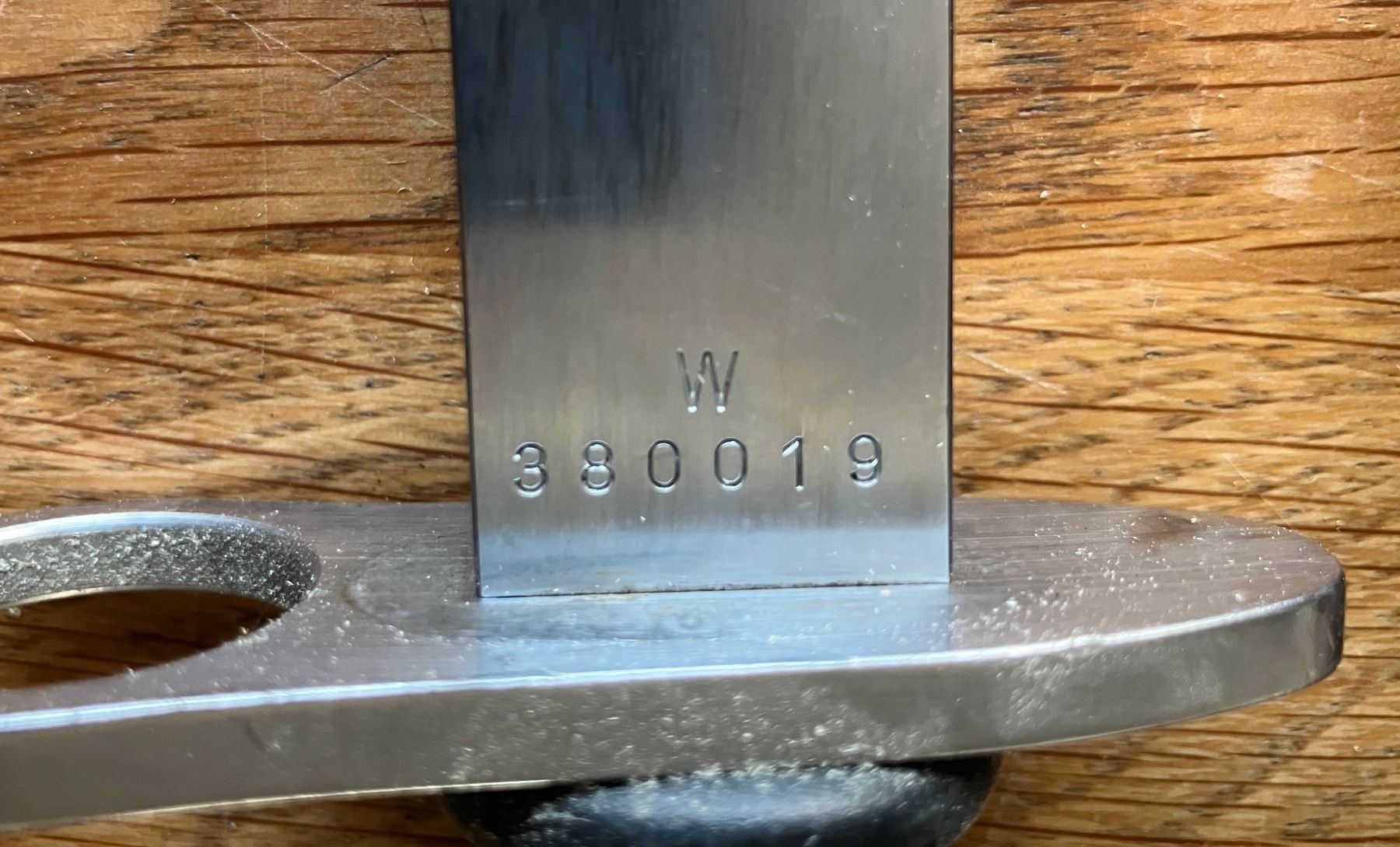 Schweizer Armee Armi bianche: Bajonett mit Scheide Leder braun Metall gebraucht – Usato da Waldstatt venduto da breitaxt 5