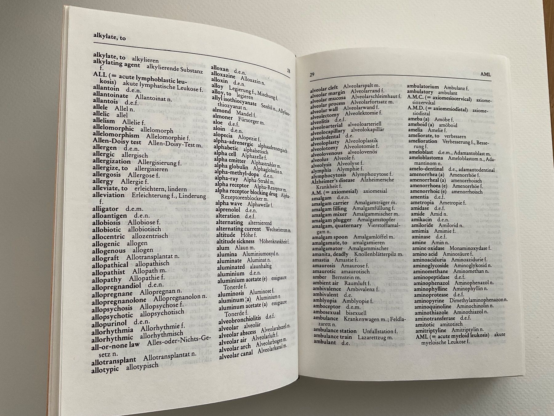 Libri: Medizinisches Wörterbuch D/E, 8. Auflage – Nuovo (secondo la descrizione) da Meggen venduto da BookRevivals 3