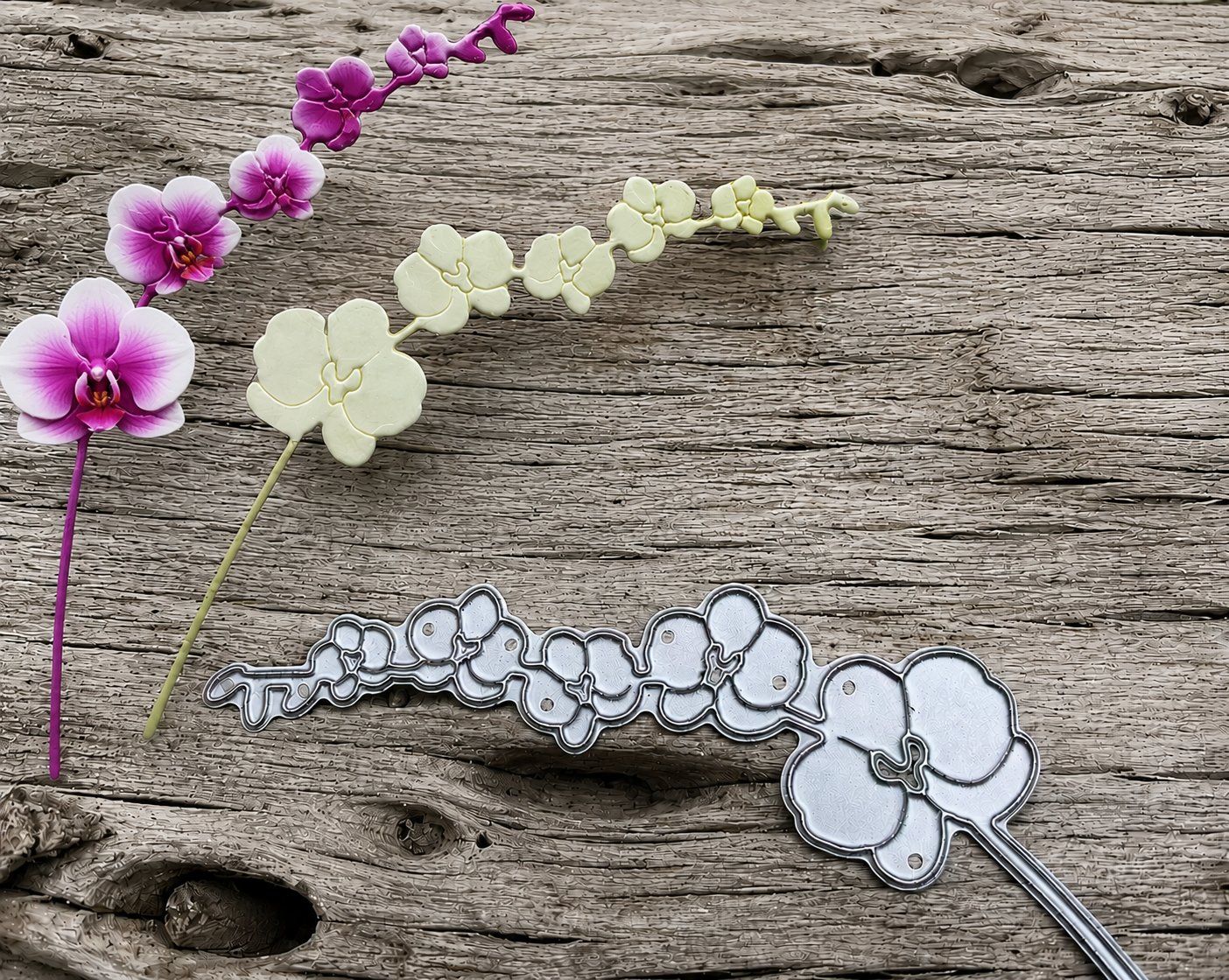 Schablonen: Neue Stanzschablone Orchideenzweig – Neu und originalverpackt aus Effretikon von wenuss