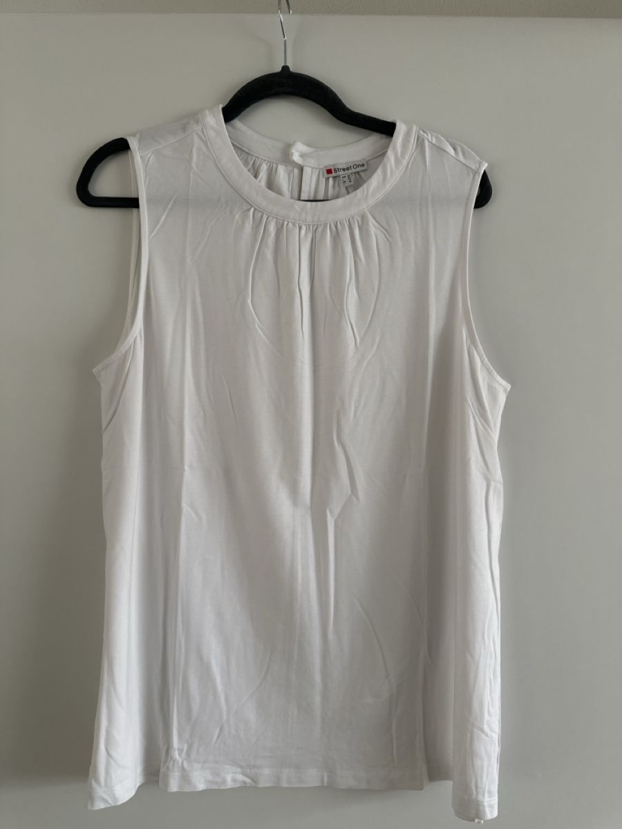 Top: Street One-Top Weiss Gr. 44 – Usato da Emmen venduto da moodle13
