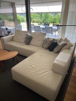 Ledersofa beige Marke Brühl edel, bequem und zeitlos