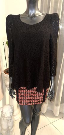 CLAUDIE PIERLOT BLUSE GR. 38 (FR 40) mit Spitze