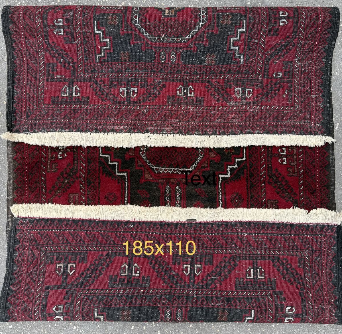 Tappeti: Schöner Orientteppich rot-schwarz 185x110cm – Usato da Sempach venduto da Star7 6