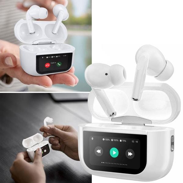 Cuffie: Kabellose ANC In-Ear Kopfhörer mit Ladebox & Touchscreen – Nuovo e nell'imballaggio originale da Giubiasco venduto da softmail