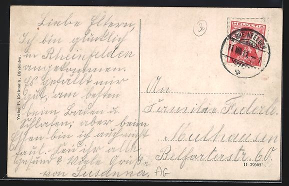 Cartoline postali: Rheinfelden, Sanatorium aus der Vogelsch – Usato da Berlin venduto da bartko-reher 1
