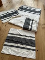 Ikea Björnloka Bettwäsche Set Grau/Weiss, 100% Baumwolle