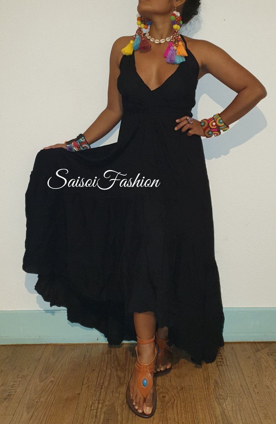 Vestiti: Sommer Boho,Strand black Maxikleid XS-L – Nuovo e nell'imballaggio originale da Ebmatingen venduto da SaisoiFashion 6