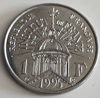 Münze Frankreich 1 Franc Institut de France 1995