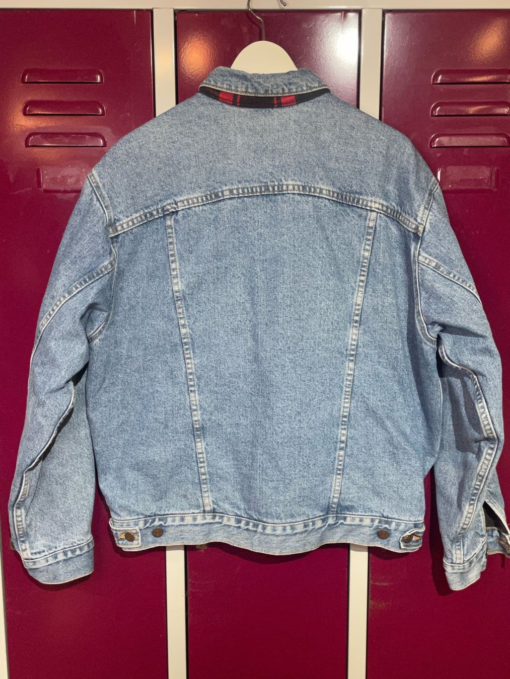 Levi's Jacken: VINTAGE LEVI'S PLAID LINED DENIM JACKET SZ: M – Gebraucht aus Cortaillod von Stay_Alive_vintage 1