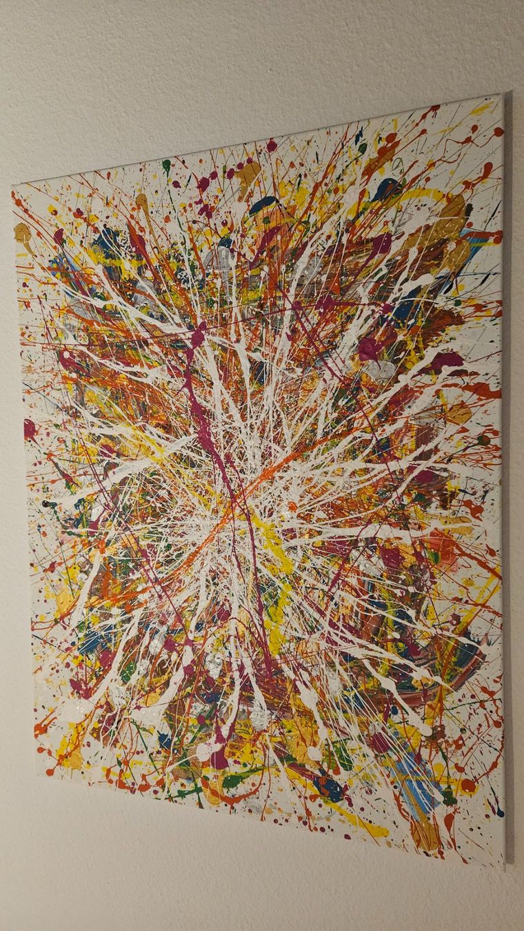 Gemälde: Tableau abstrait moderne, explosion de couleurs vives! – Neu (gemäss Beschreibung) aus Le Locle von fab_c9hh 2