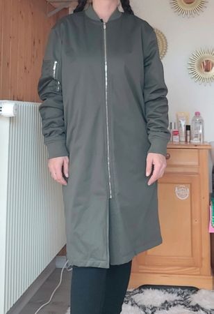 Veste Zara kaki longue, idéale mi-saison!