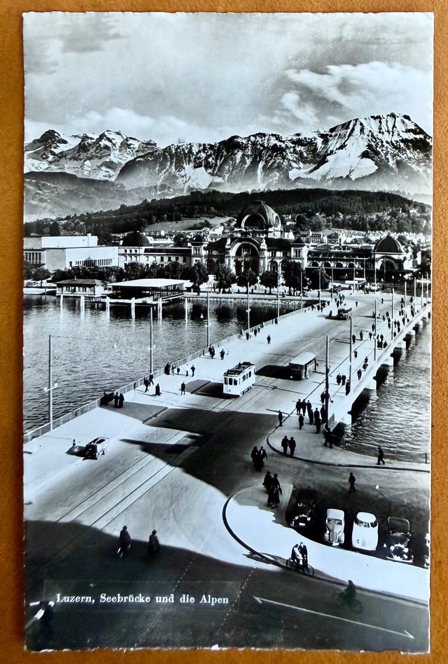 Ansichtskarten: Luzern - Seebrücke - Tram - Animation - AK – Gebraucht aus Lutry von Ediego