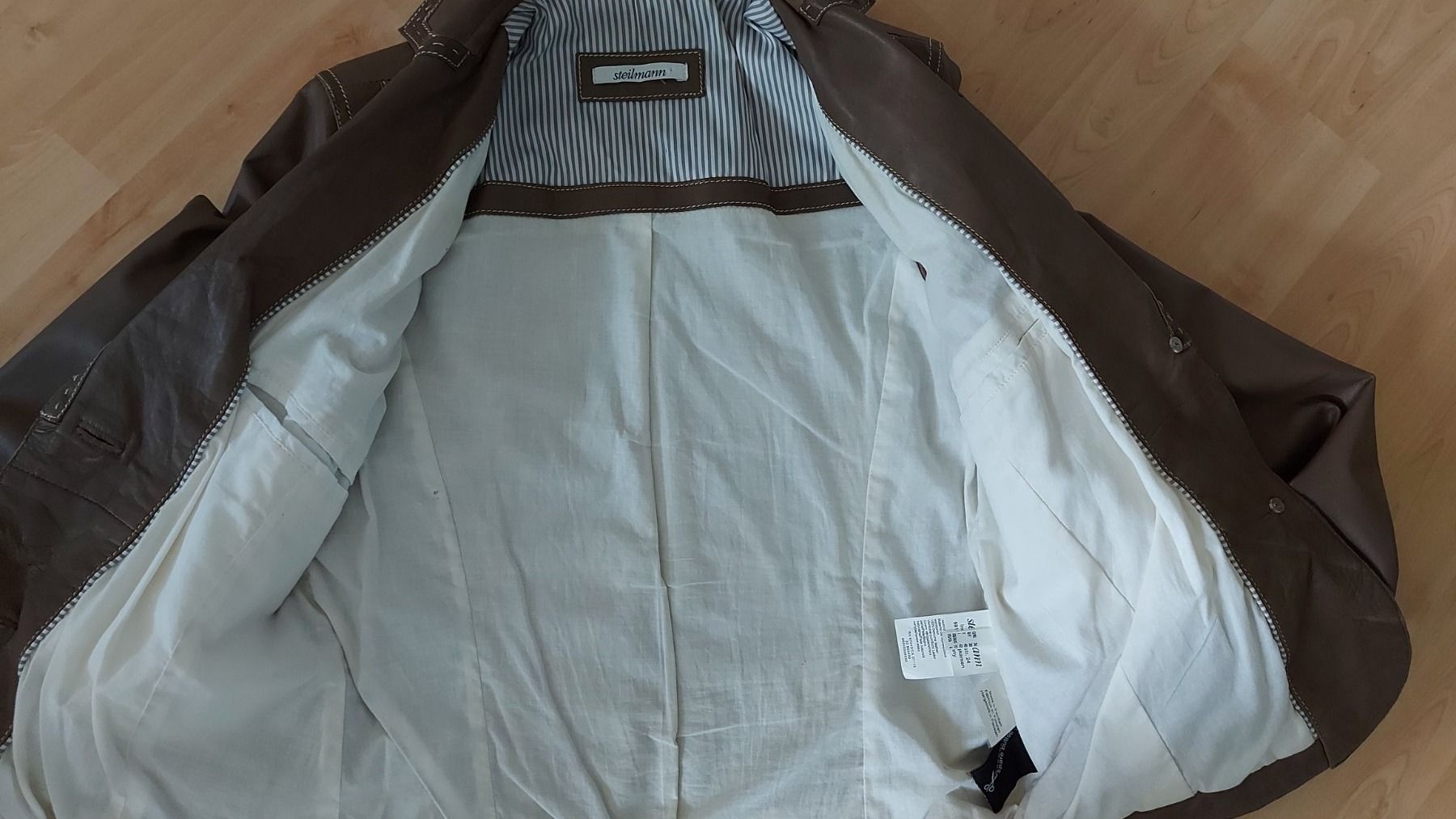 Giacche: Lederjacke, Lederblazer Braun von Steilmann – Usato da langenthal venduto da rundholz7 8