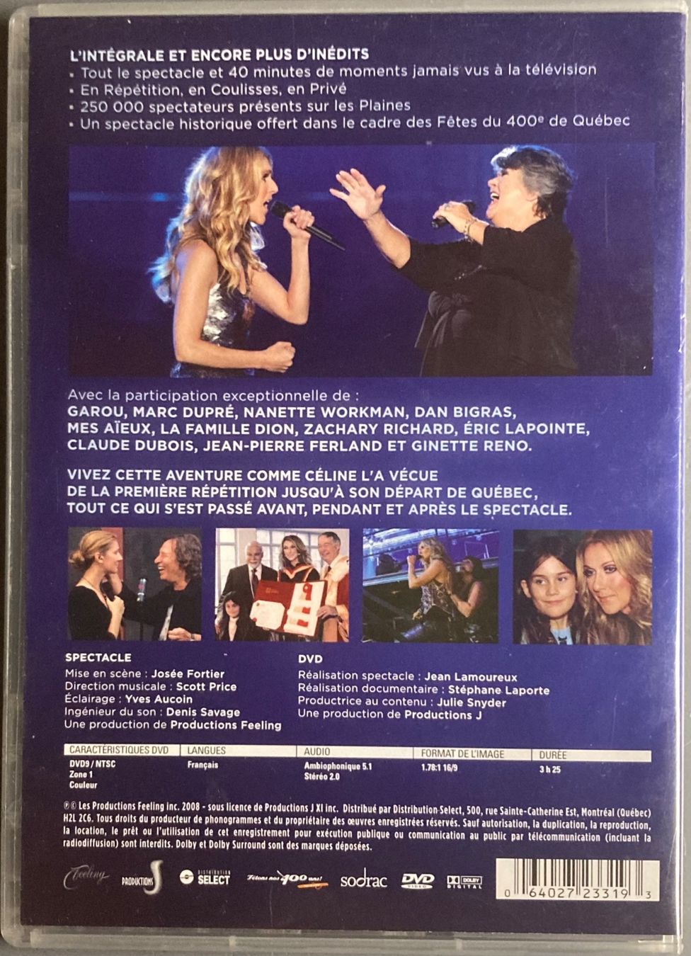 Tutti i DVDs: CELINE DION - CELINE SUR LES PLAINES – Usato da Poliez-Pittet venduto da Newtown-Records 1