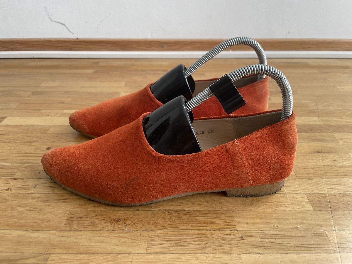 Scarpe da donna: Angulus: orange Wildlederbabouche - Gr.39 – Usato da Zürich venduto da Maxim0357 1