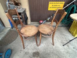 Bugholz Stühle 2 Stück, verziert , deko oder zum auffrischen