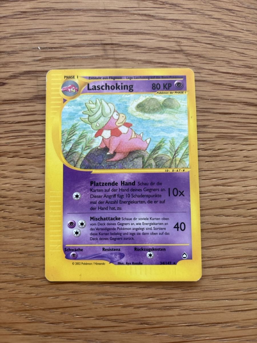 Pokémon Sammelbilder & Trading cards: Pokemon, Laschoking, Aquapolis – Gebraucht aus Zürich von el_marcel