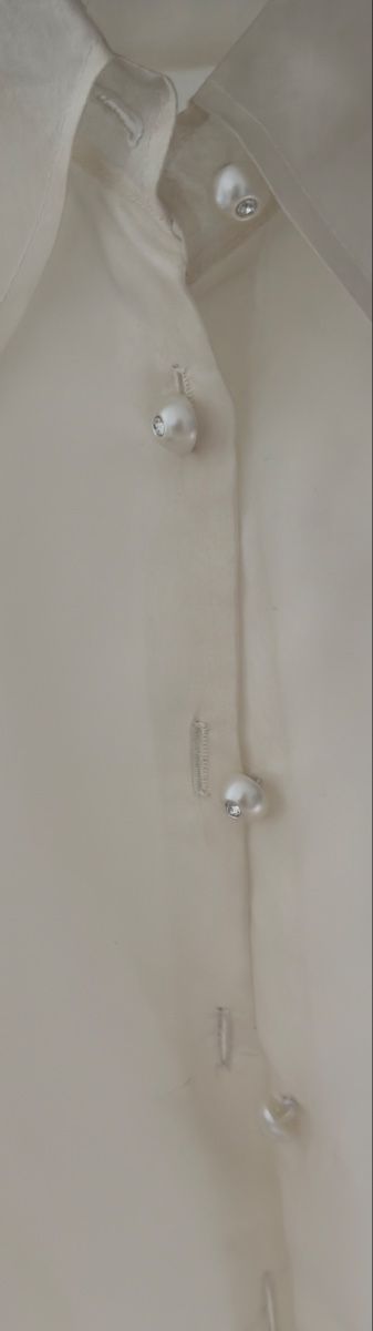 Camicette: Transparent Silk blouse with pearls, Gr. S – Nuovo (secondo la descrizione) da Zürich venduto da str_nt5s 3