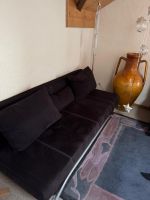 Schlafsofa schwarz, ausziehbar