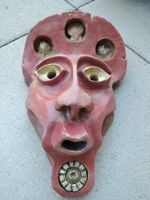 Deko Maske Meeresgott Ton-Skulptur - Fantasy Kunst - Unikat