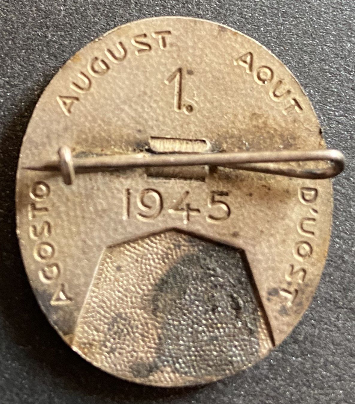 Medaillen: 1. August Abzeichen von 1945 – Gebraucht aus Böckten von Hansi36 1