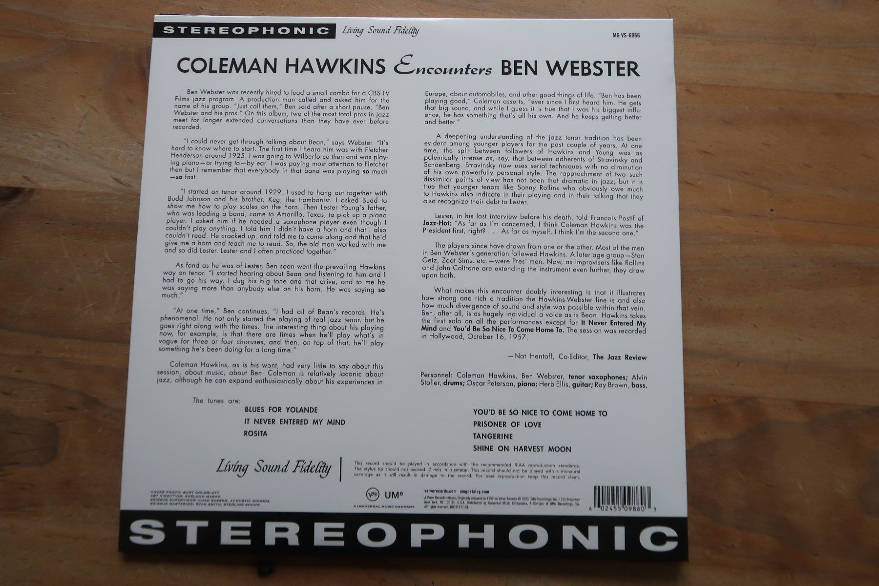 Schallplatten: COLEMAN HAWKINS BEN WEBSTER - ENCOUNTERS - VINYL LP – Gebraucht aus Basel von Patiscat 1