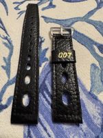 007 Style Racing Leather Watch Strap, 20mm, New!