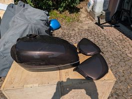 Reservoir HONDA CB 500 brun et noir parfait pour café Racer