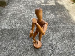 Antike Gliederpuppe Malerpuppe Zeichenpuppe Puppe Deko
