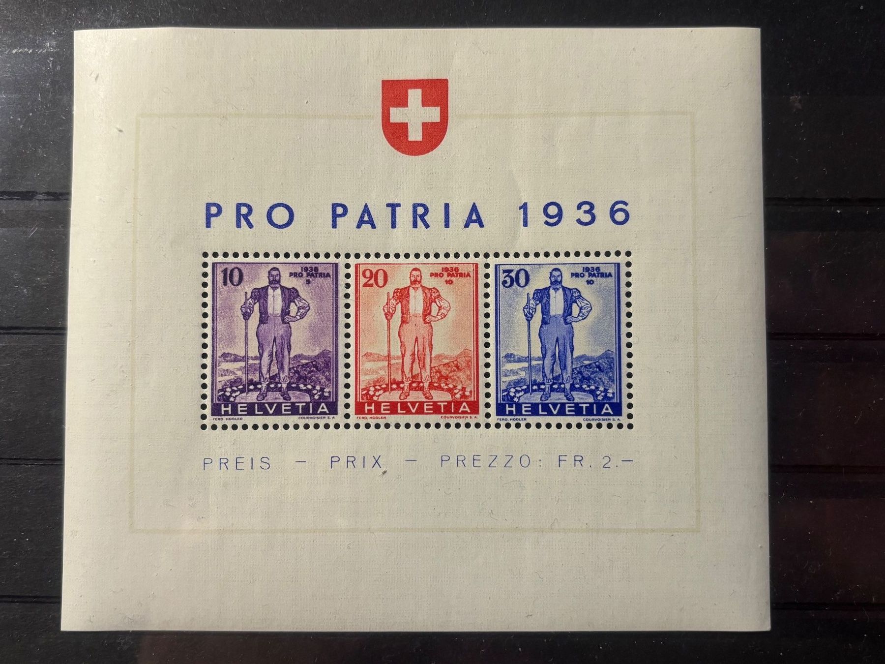 Tutti i francobolli: PP1936 - Bloc Pro Patria neuf ** - einwandfrei – Usato da Bulle venduto da Claude1630