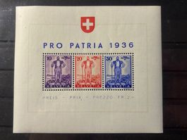 PP1936 - Bloc Pro Patria neuf ** - einwandfrei