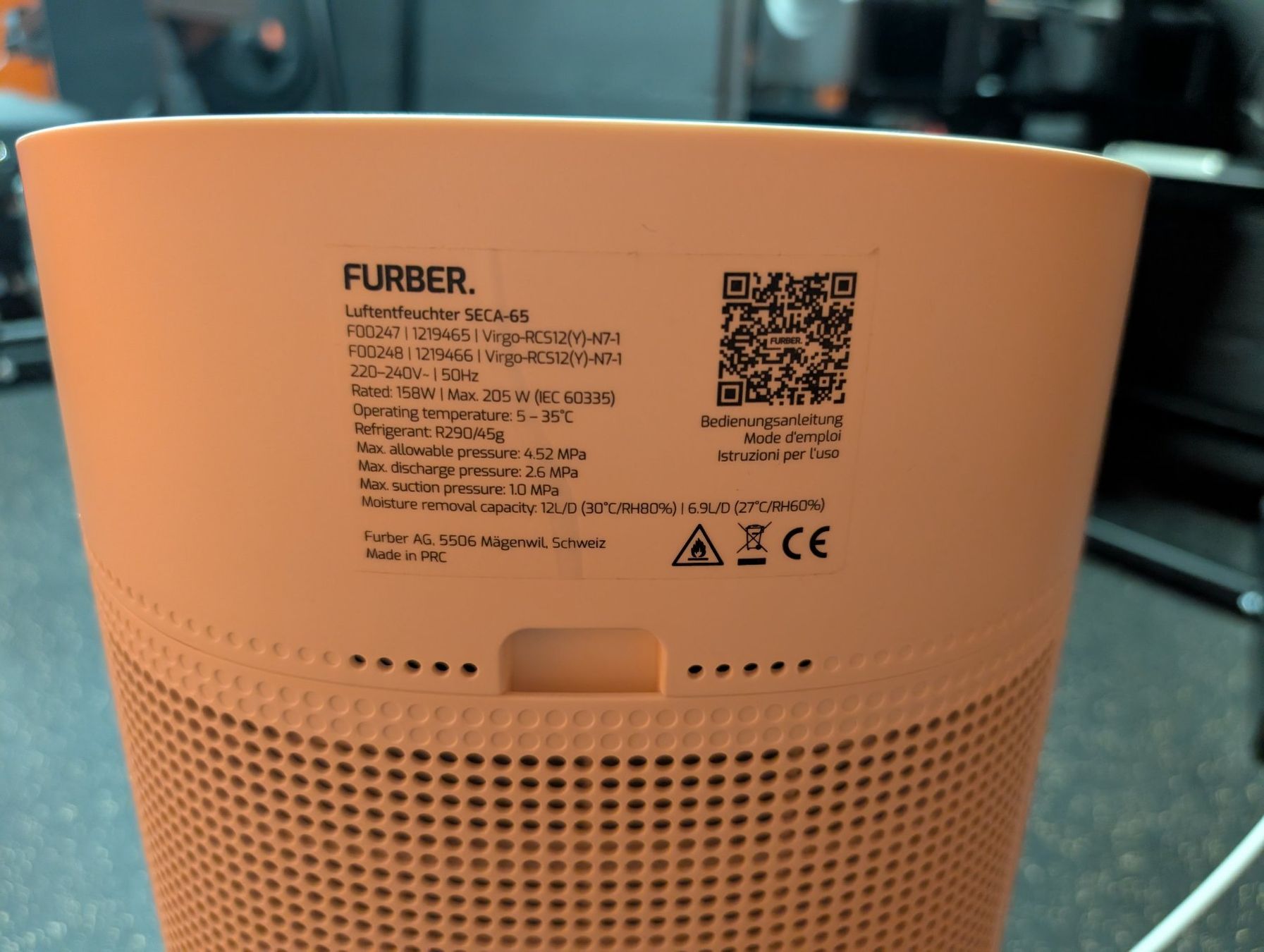 Luftentfeuchter: Furber SECA-65 Luftentfeuchter 12l/d & 30 m² – Gebraucht aus Zürich von zotac 2