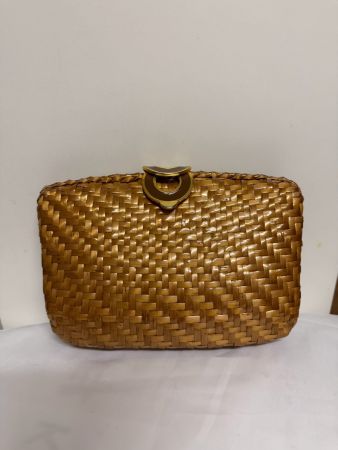 Rodo Korbclutch mit Kettengurt braun schick guter Zustand