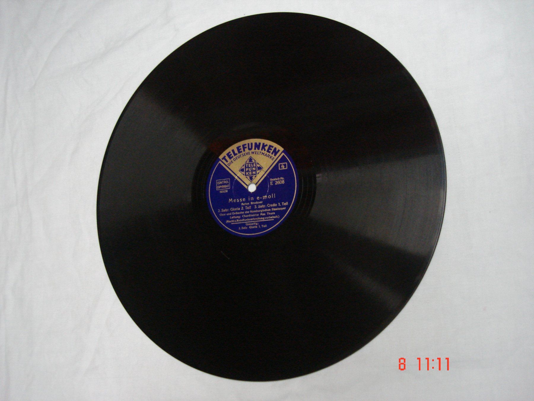 Schallplatten: Schellackplattenalbum Bruckner Messe in e-Moll. – Gebraucht aus Aeschi SO von abi1951 4