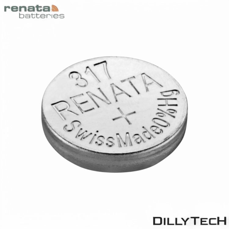 Caricatori & Batterie: Renata 317 Box, SR516SW Knopfzellenbatterie - 1 Stk. – Nuovo e nell'imballaggio originale da Erlenbach ZH venduto da dillytech.ch 1