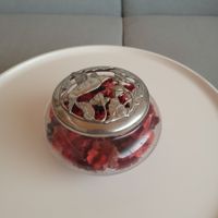 1989 " Seagull Pewter Canada " Potpourri mit Kolibri-Deckel